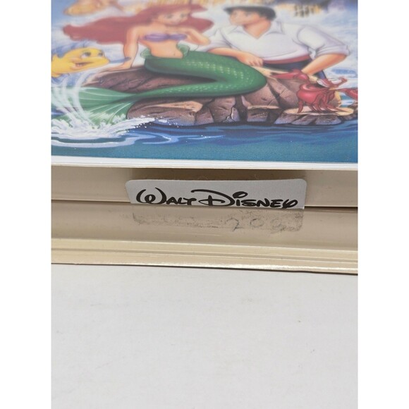 DISNEY THE LITTLE MERMAID VHS TAPE ORIGINAL BANNED COVER OPEN 1989 MOVIE VINTAGE - Picture 4 of 12